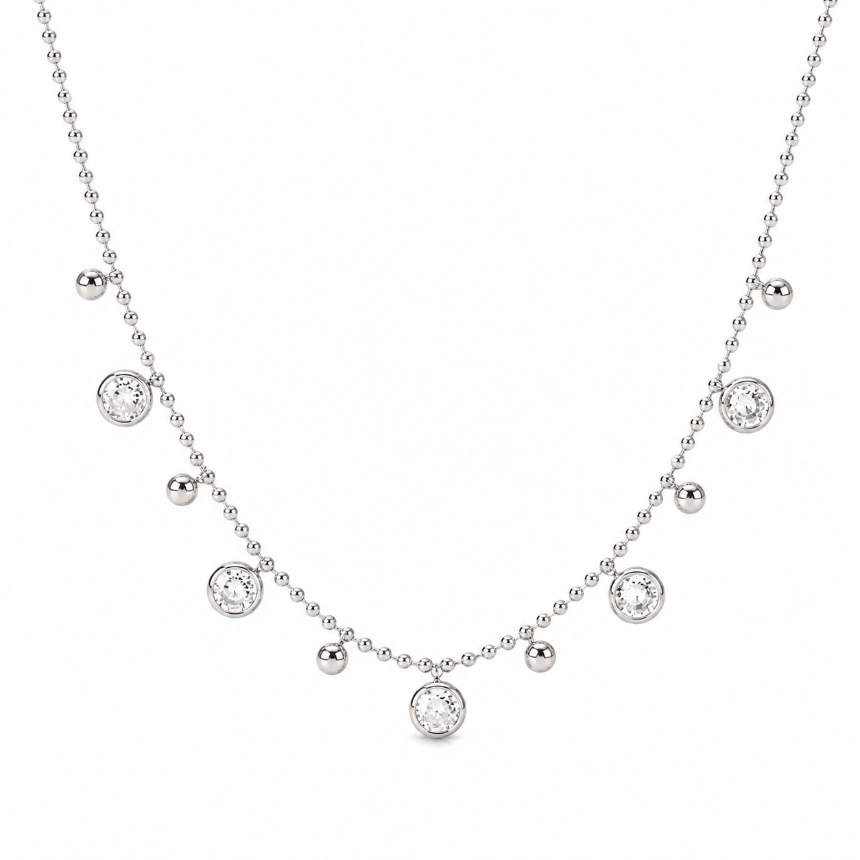 Crystal Tear Drop Necklace