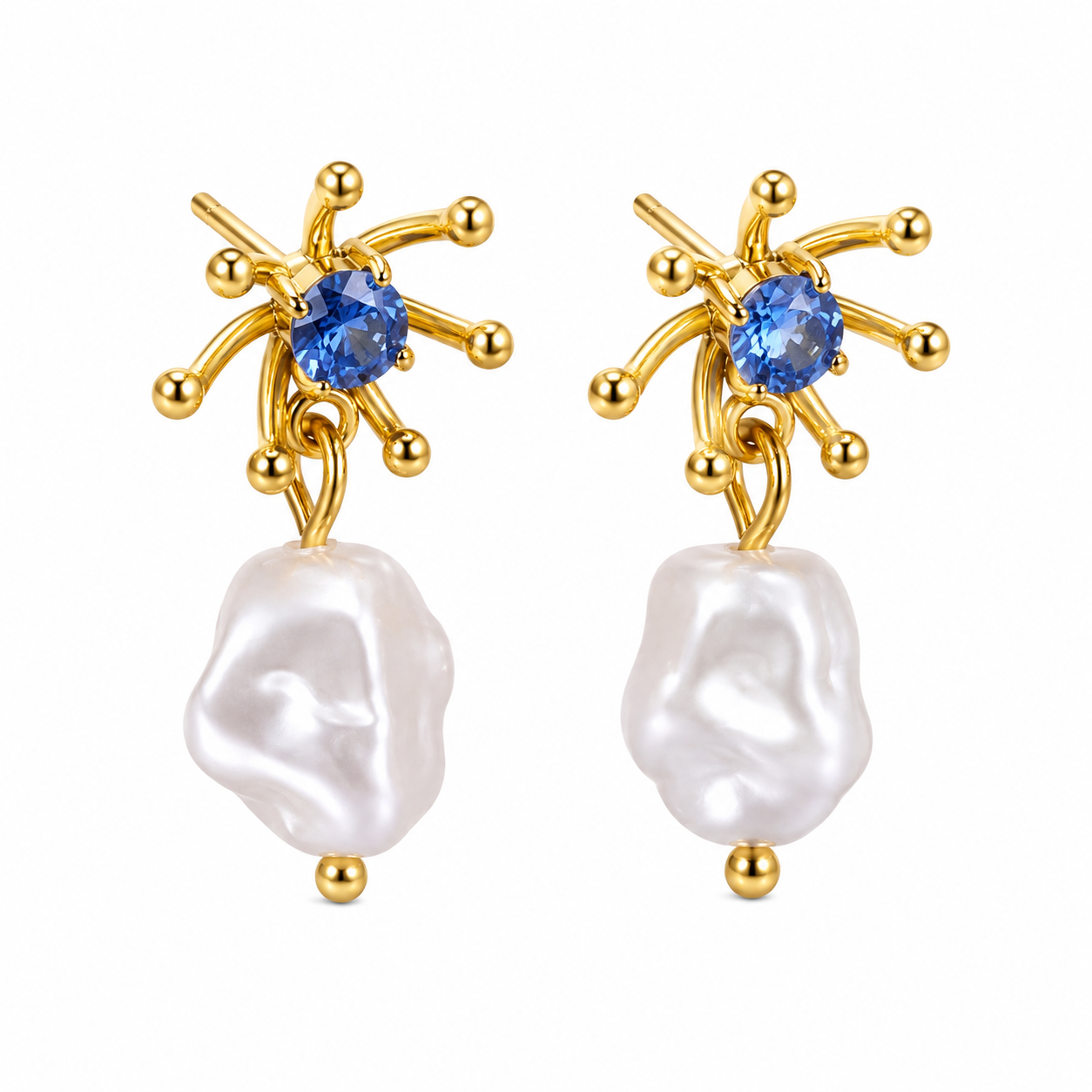 Azulita Pearl Earrings
