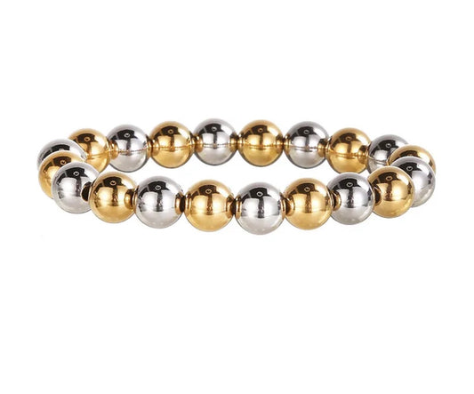 Beaded Two Tone Bracelet