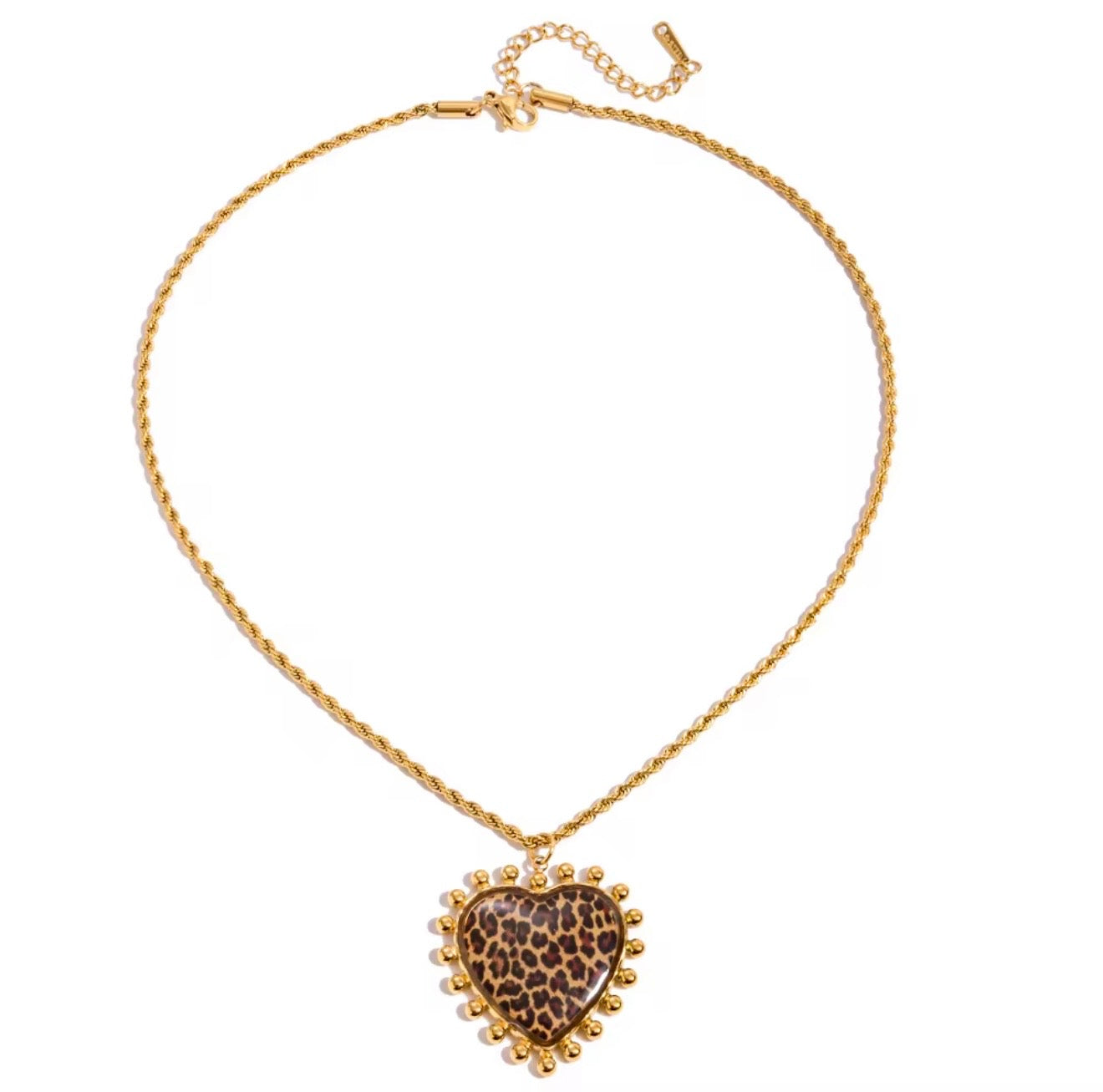 Cheetah Heart Sol Necklace