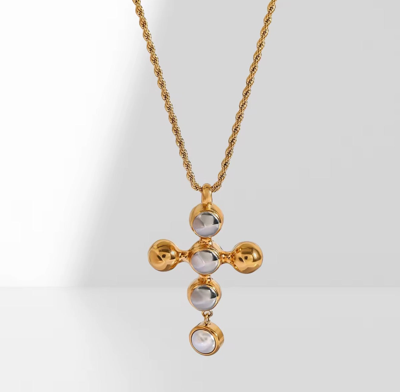 Pearled Faith Necklace