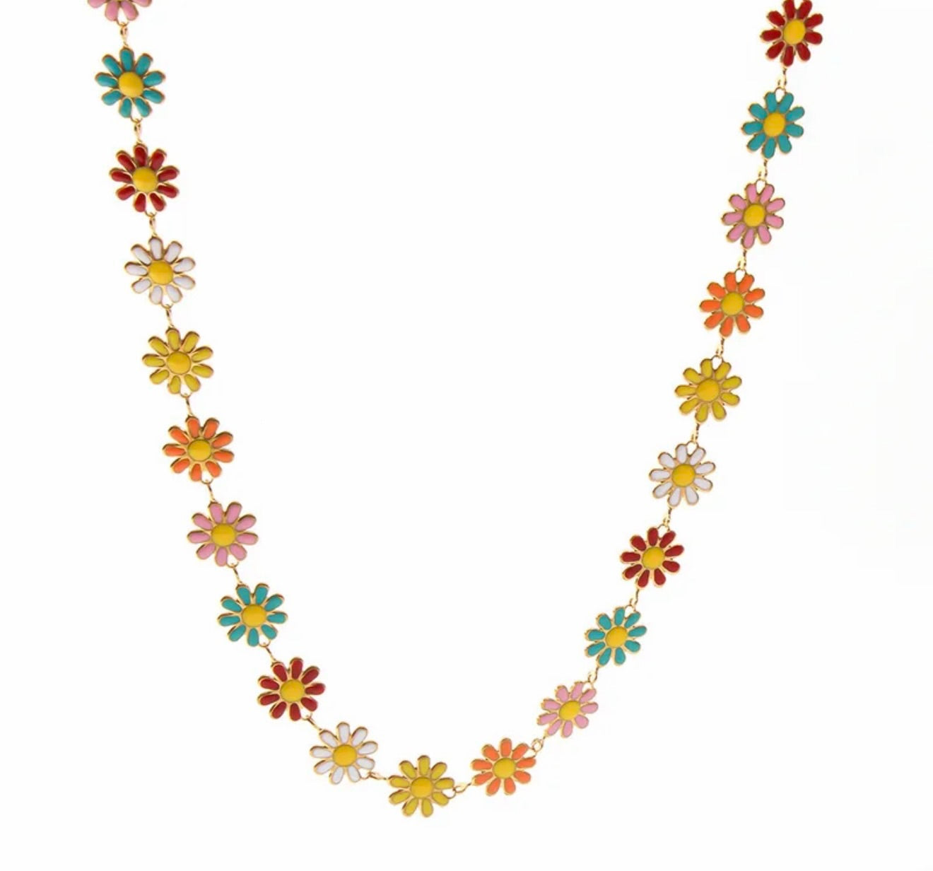 Gold Daisy Necklace