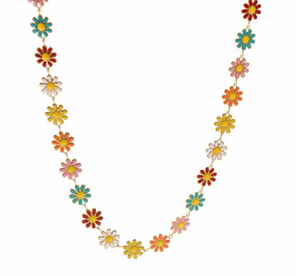 Gold Daisy Necklace