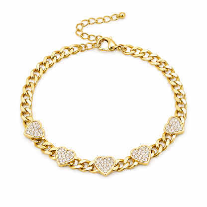 Corazón Chain Bracelet