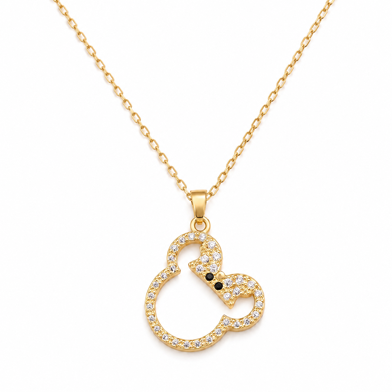 Zirconia Minnie Necklace