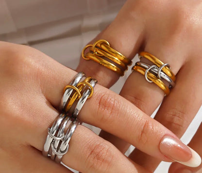Stacked Stella Ring